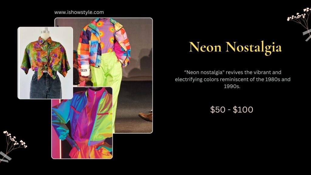 Neon Nostalgia: Reviving the '80s with fluorescent tones.