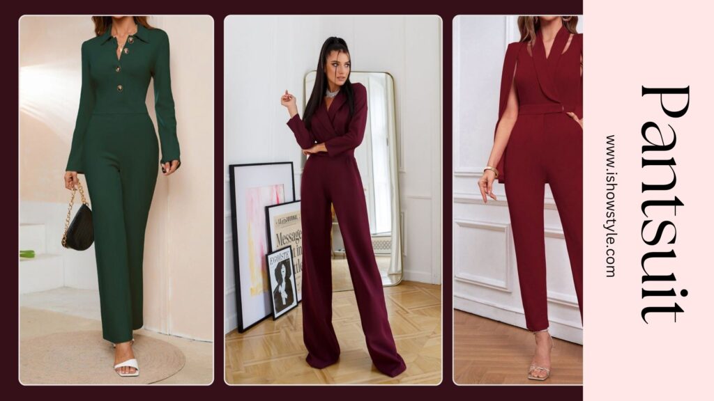 Pantsuit with Satin Lapels